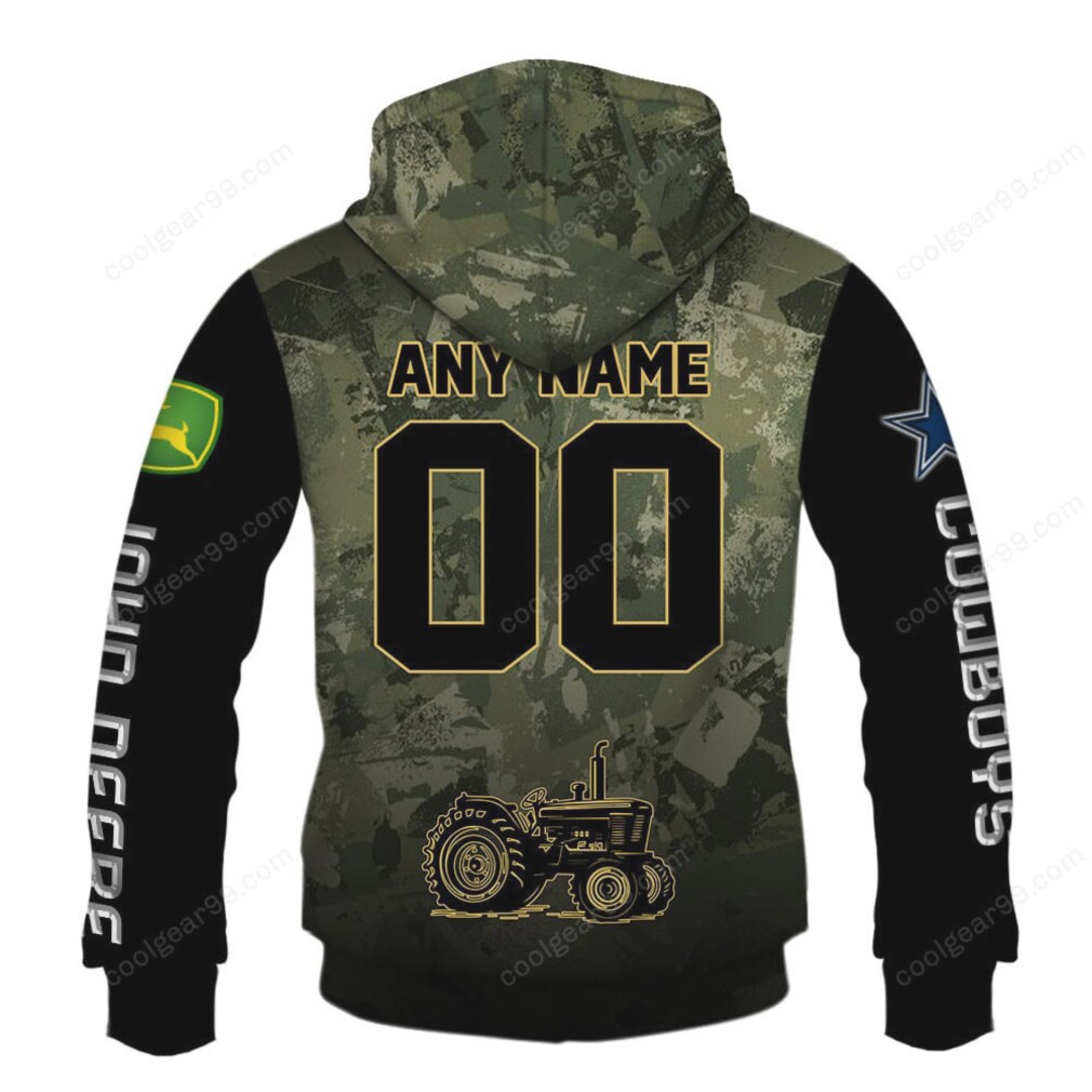 Customizable Dallas Cowboys John Deere Camo Hoodie Customizable Dallas Cowboys John Deere Camo Hoodie