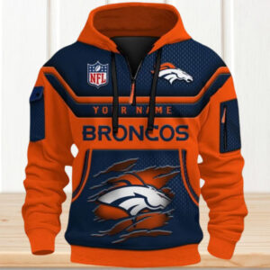 Customizable Denver Broncos NFL 3D Hoodie