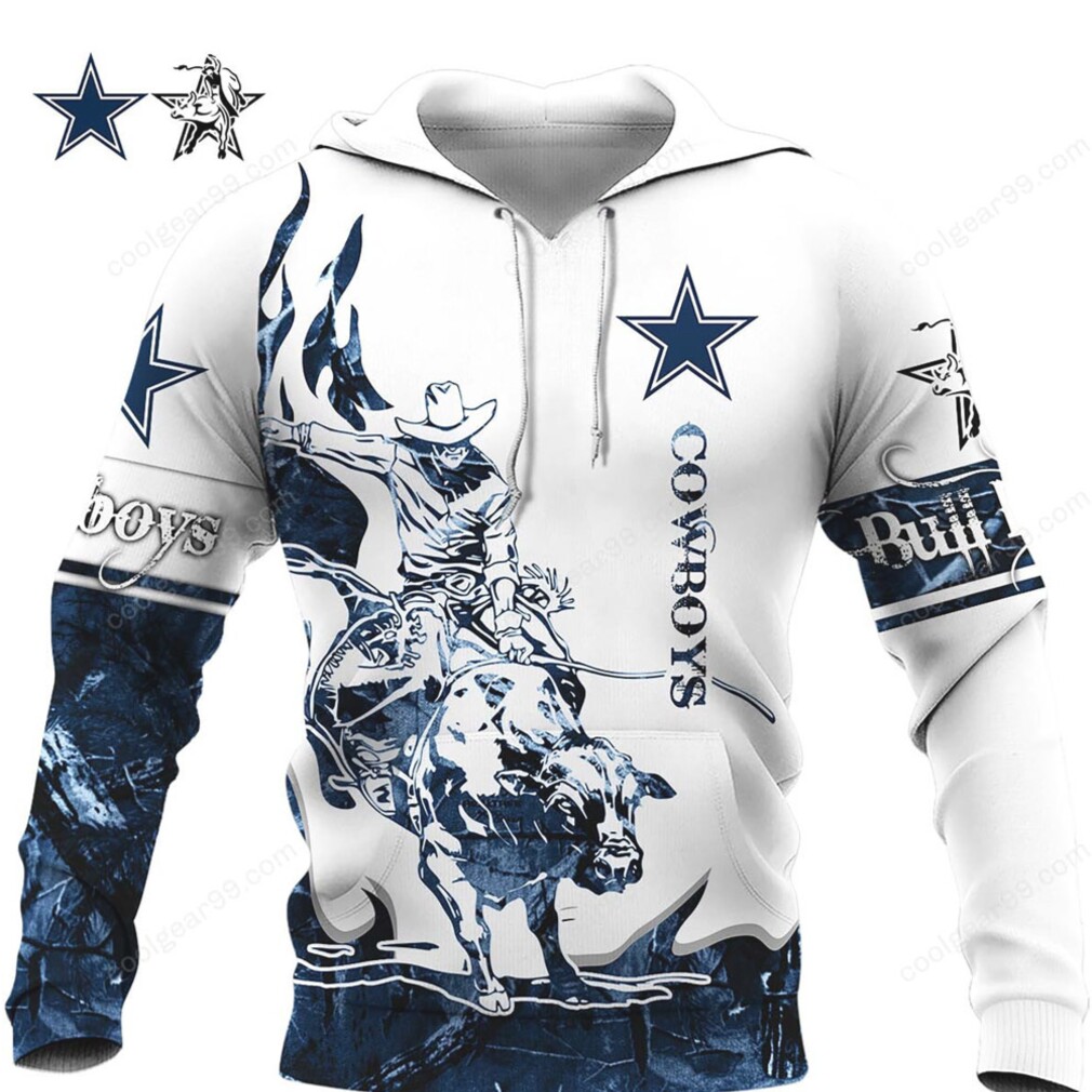 Dallas Cowboys Bull Riding 3D Hoodie Dallas Cowboys Bull Riding 3D Hoodie