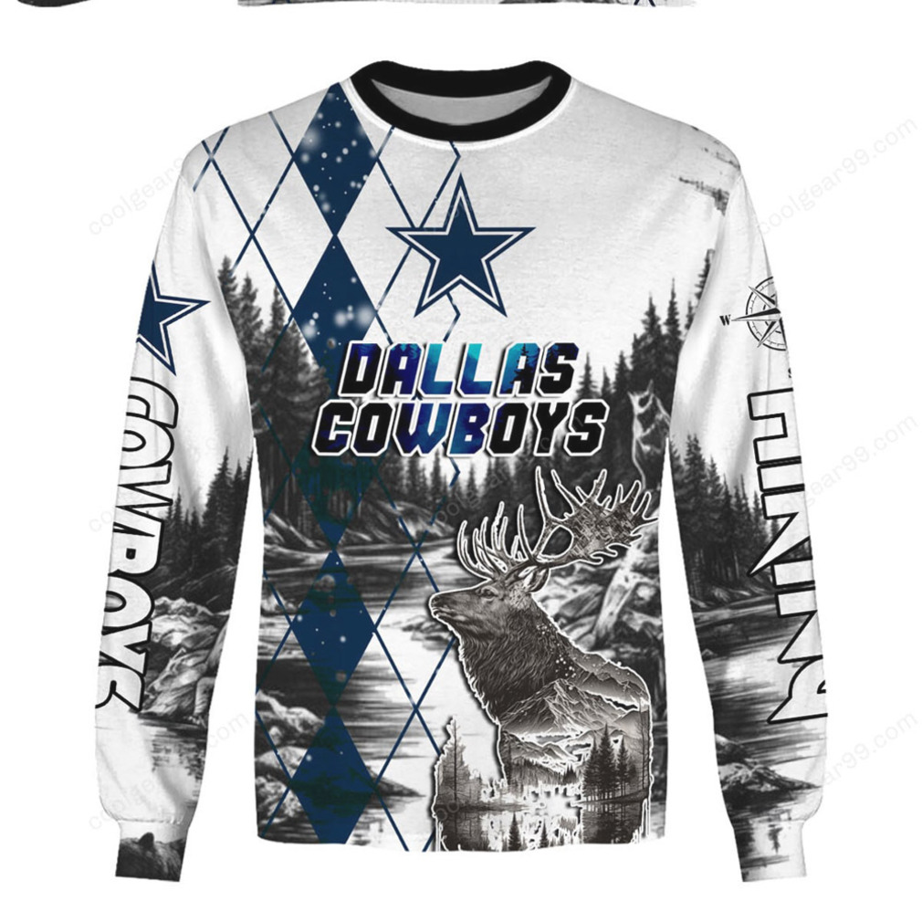 Dallas Cowboys Deer Antler Graphic T Shirt Dallas Cowboys Deer Antler Graphic T Shirt