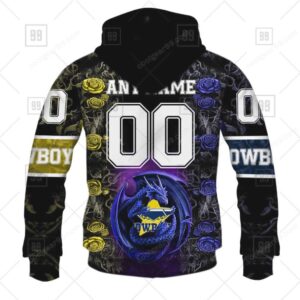 Dallas Cowboys Dragon Design All Over Print Hoddie