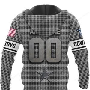 Dallas Cowboys Gear99 Black & Grey Houndstooth Hoodie