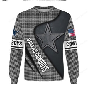 Dallas Cowboys Gear99 Black & Grey Houndstooth Hoodie