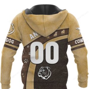 Dallas Cowboys Inspired Bulldog Graphic T Shirt