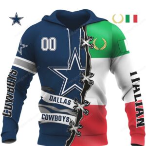 Dallas Cowboys Italian Crossover Hoodie Dallas Cowboys Italian Crossover Hoodie