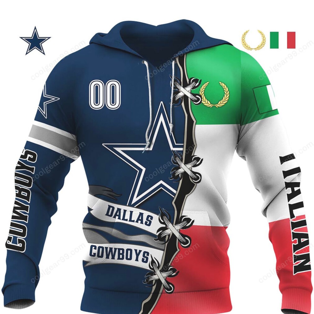 Dallas Cowboys Italian Crossover Hoodie Dallas Cowboys Italian Crossover Hoodie