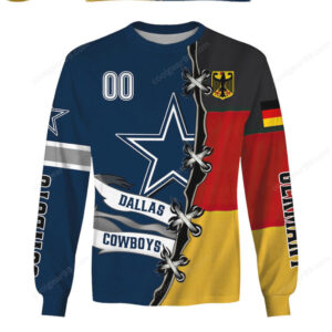 Dallas Cowboys x Germany Flag Graphic T Shirt
