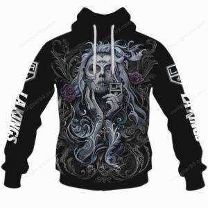 Day of the Dead LA Kings Apparel Long Sleeve Shirt & Hoodie Day of the Dead LA Kings Apparel Long Sleeve Shirt & Hoodie