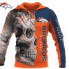 Denver Broncos Native American Skull Headdress Apparel Hoodie Denver Broncos Native American Skull Headdress Apparel Hoodie