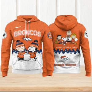 Denver Broncos x Peanuts 75th Anniversary Theme Tickets NFL Game Hoodie