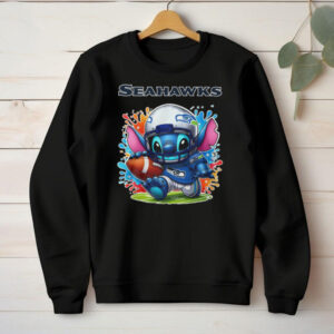 Disney Stitch Seattle Seahawks Football Fan T Shirt