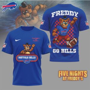 Five Nights at Freddy’s x Buffalo Bills Crossover T Shirt Five Nights at Freddy’s x Buffalo Bills Crossover T Shirt