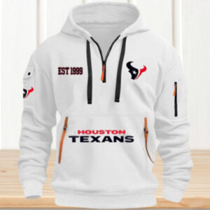 Houston Texans White EST 1999 Full Zip Hoodie