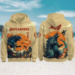Godzilla x Tampa Bay Buccaneers NFL Hoodie