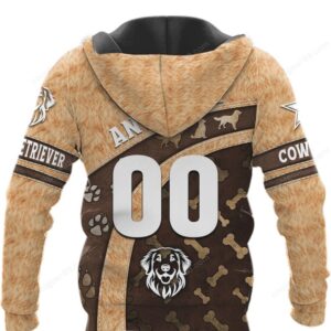 Golden Retriever American Flag Patriotic Dog Lover Hoodie