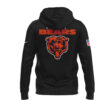 Custom Name Chicago Bears x Chicago Cubs House Divided Hoodie Custom Name Chicago Bears x Chicago Cubs House Divided Hoodie
