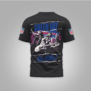 Green Day x Buffalo Bills NFL Collaboration T Shirt Green Day x Buffalo Bills NFL Collaboration T Shirt