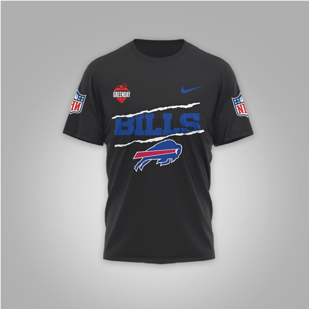 Green Day x Buffalo Bills NFL Collaboration T Shirt Green Day x Buffalo Bills NFL Collaboration T Shirt