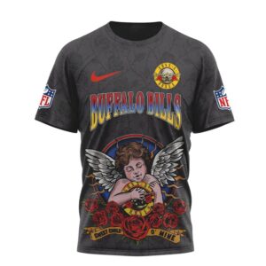Guns N’ Roses Buffalo Bills NFL Mashup T Shirt Guns N’ Roses Buffalo Bills NFL Mashup T Shirt