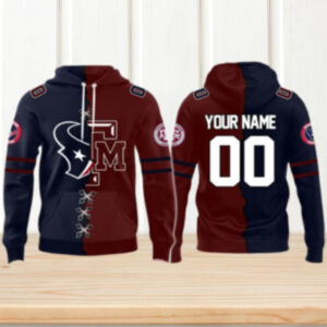 Mix 2 Teams Houston Texans and Texas A,M Aggies Custom Hoodie