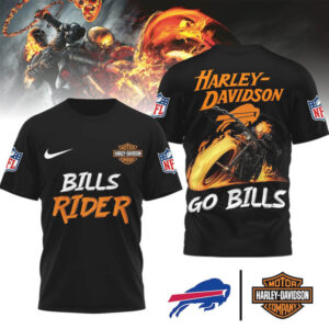 Harley Davidson Buffalo Bills NFL T Shirt