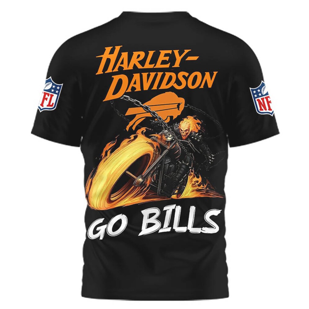 Harley Davidson Buffalo Bills NFL T Shirt Harley Davidson Buffalo Bills NFL T Shirt