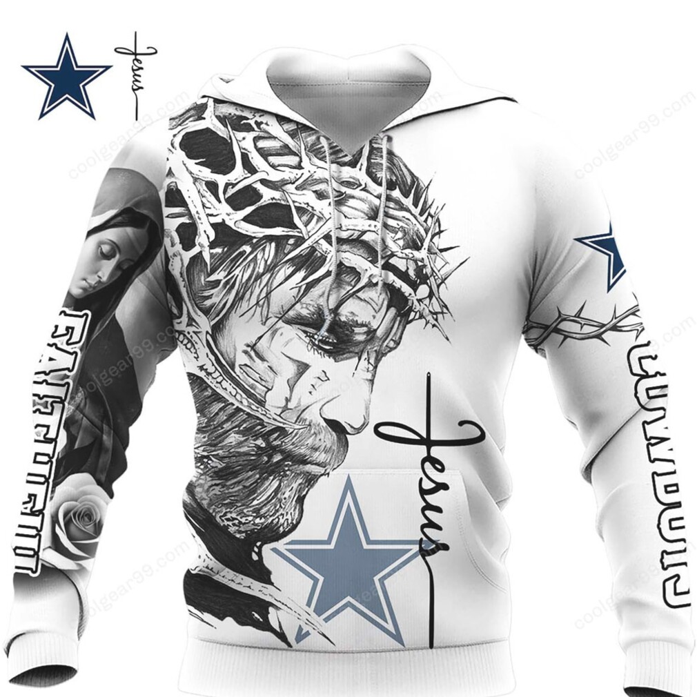 Jesus Crown of Thorns Dallas Cowboys Hoddie Jesus Crown of Thorns Dallas Cowboys Hoddie