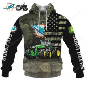 John Deere & Miami Dolphins American Flag Camouflage Apparel