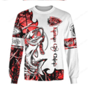 Kansas City Chiefs Red Camo Fishing Hoodie