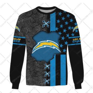 LA Chargers American Flag Themed Performance Hoodie