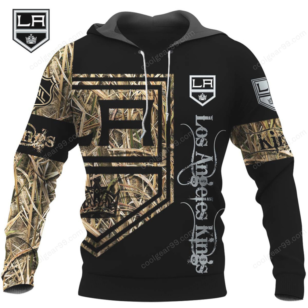 LA Kings Black Camouflage Long Sleeve T Shirt & Hoodie Collection LA Kings Black Camouflage Long Sleeve T Shirt & Hoodie Collection