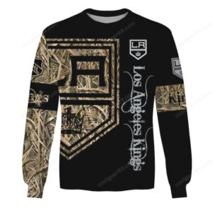 LA Kings Black Camouflage Long Sleeve T Shirt & Hoodie Collection