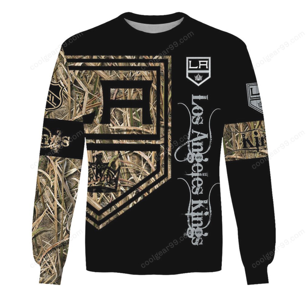 LA Kings Black Camouflage Long Sleeve T Shirt & Hoodie Collection LA Kings Black Camouflage Long Sleeve T Shirt & Hoodie Collection