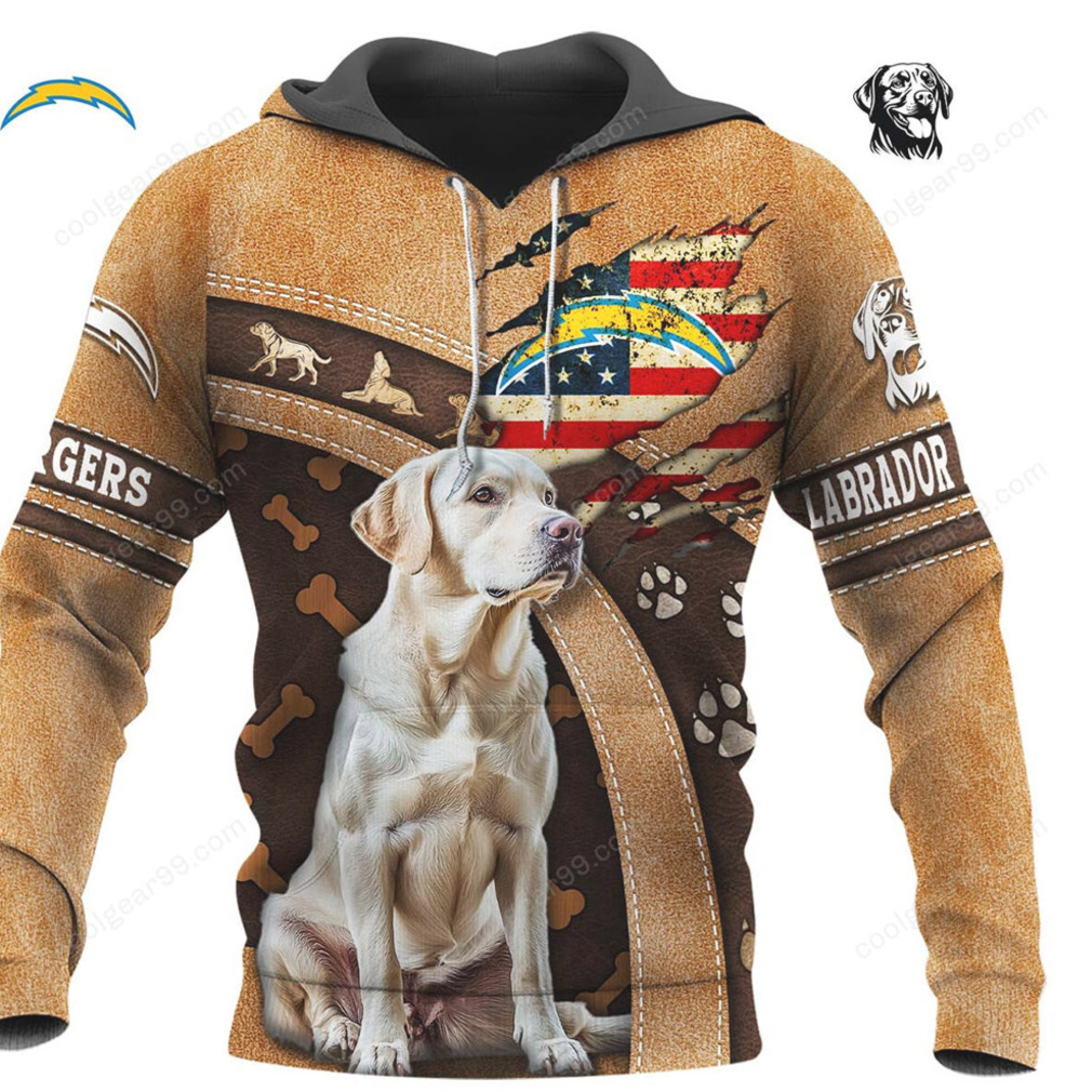 Labrador Retriever Chargers Hunting Camo 3D Print Apparel Hoodie Labrador Retriever Chargers Hunting Camo 3D Print Apparel Hoodie