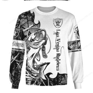 Las Vegas Raiders Bass Fishing Hobby NFL Hoodie