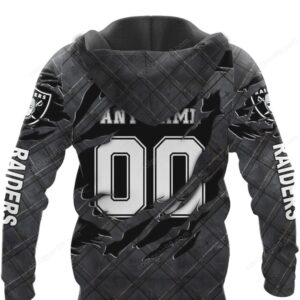 Las Vegas Raiders Black Metal Hoodie Las Vegas Raiders Black Metal Hoodie