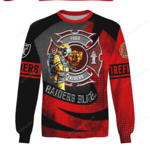 Las Vegas Raiders Blaze Line Design NFL Shirt