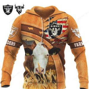 Las Vegas Raiders Farmer Design NFL Hoodie
