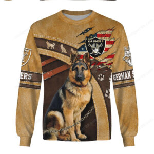 Las Vegas Raiders German Shepherd NFL Hoodie