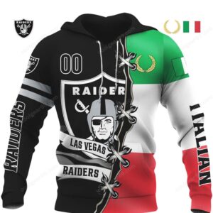 Las Vegas Raiders Italy Edition NFL Hoodie