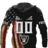 Las Vegas Raiders Leather Pride NFL Hoodie Las Vegas Raiders Leather Pride NFL Hoodie