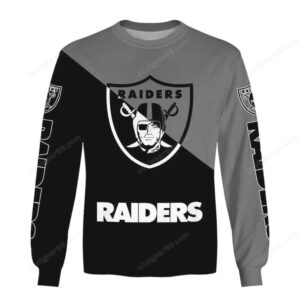 Las Vegas Raiders Monochrome Power NFL Hoodie