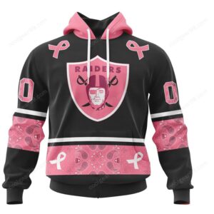 Las Vegas Raiders Pink Power NFL Hoodie
