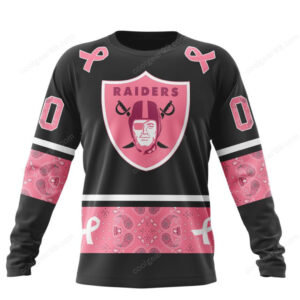 Las Vegas Raiders Pink Power NFL Hoodie