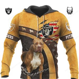 Las Vegas Raiders Pitbull NFL Hoodie