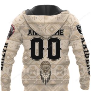 Las Vegas Raiders Skull Native NFL Hoodie Las Vegas Raiders Skull Native NFL Hoodie
