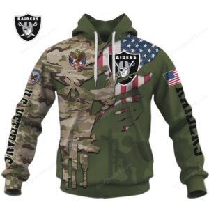 Las Vegas Raiders Veteran's Day NFL Hoodie
