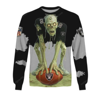 Las Vegas Raiders Zombie HLW Design NFL Shirt