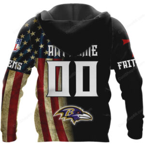 Let Your Faith Be Bigger Than Your Fear Baltimore Ravens Hoddie