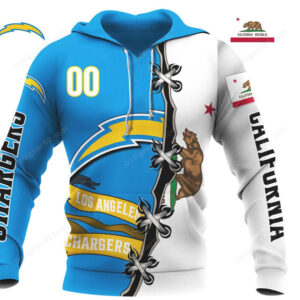 Los Angeles Chargers Bolt Bear Dynamic Fan Collection Hoodie